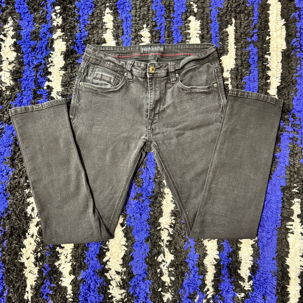 Free Planet Men’s Slim Straight Leg Jeans